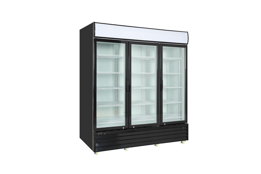 Kool-It KGM-75 78 In. Glass Door Merchandiser, Self-Contained, Three Door, R290