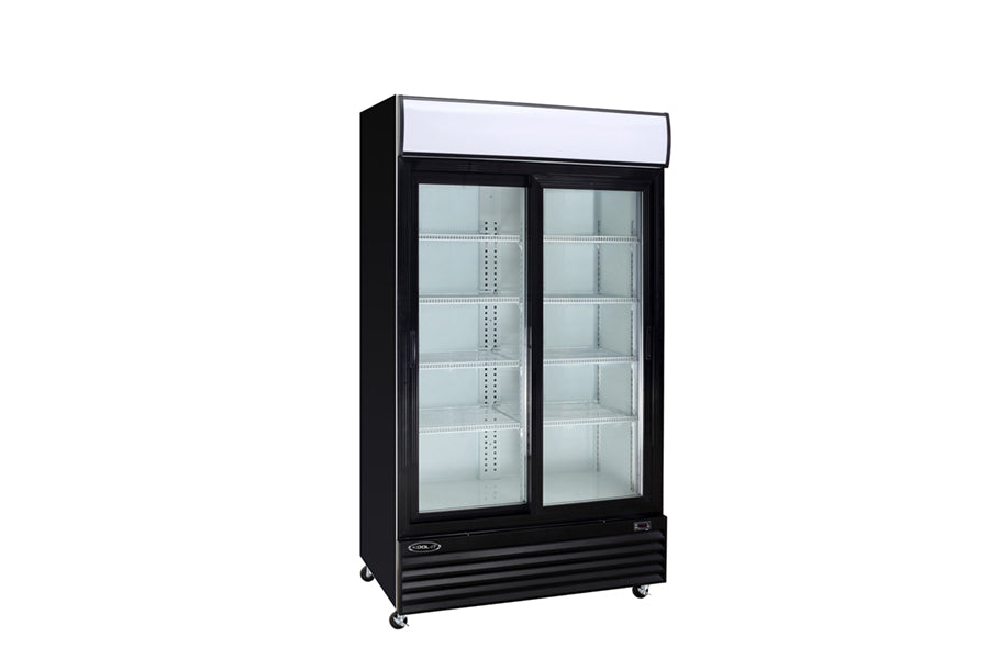 Kool-It KSM-36 45 In. Sliding Glass Door Merchandiser, Self-Contained, Two Door, R290 Refrigerant