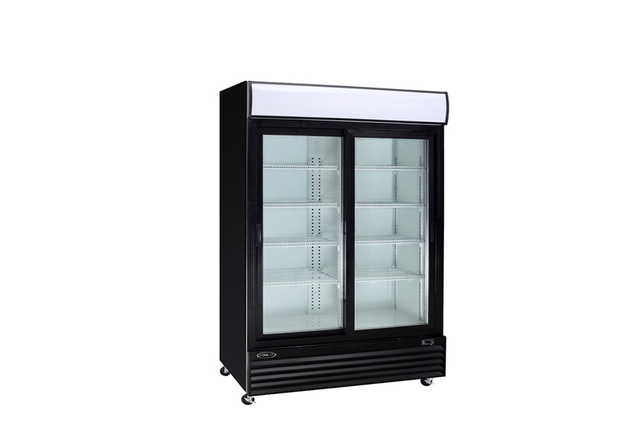Kool-It KSM-50 52 In. Sliding Glass Door Merchandiser, Self-Contained, Two Door, Deep Cabinet, R290 Refrigerant
