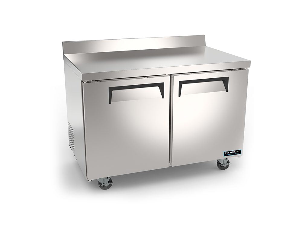 Kool-It Infinity KIN36WTR-HC 36 In. Worktop Refrigerator, Two Doors, Stainless Backsplash, Self-Contained, R290