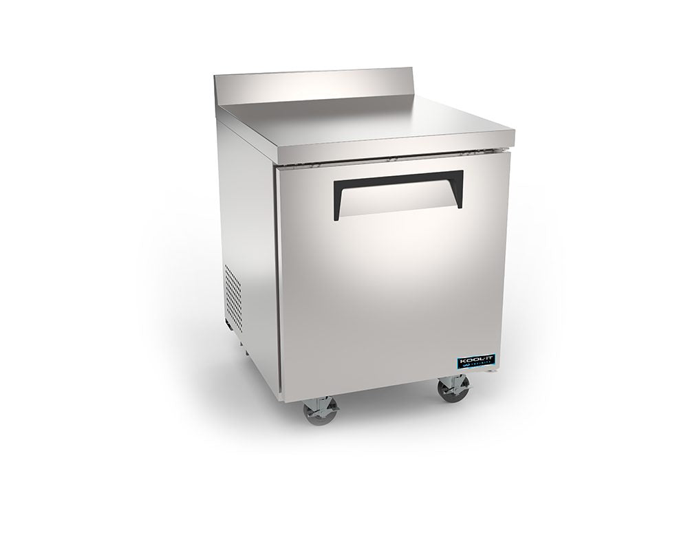 Kool-It Infinity KIN27WTF-HC 27 In. Worktop Freezer, One Door, Stainless Backsplash, Self-Contained, R290