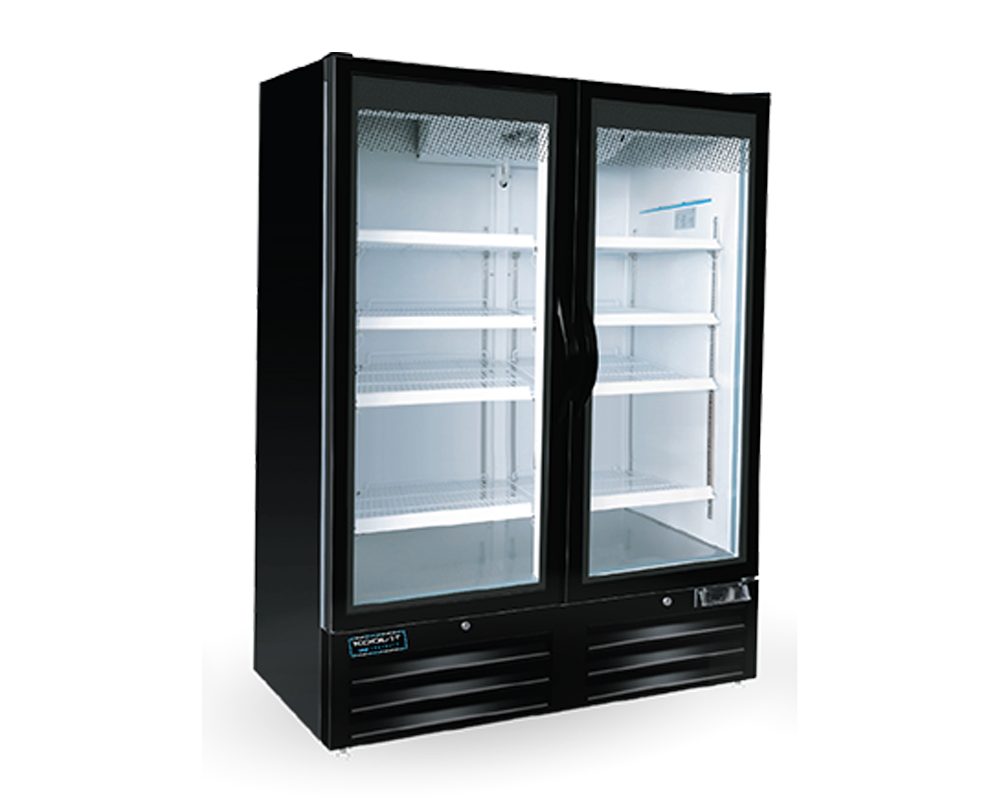 Kool-It Infinity KINGDF52-HC 54 In. Glass Door Reach-In Freezer, 49.3 Cu. Ft., Bottom-Mount R290 Compressor