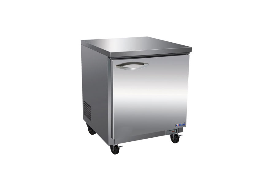 IKON IUC28F 28 In. Undercounter Freezer, One-Section, 6.5 cu. ft., R-290, Anti-Frost Doors, Self-Contained