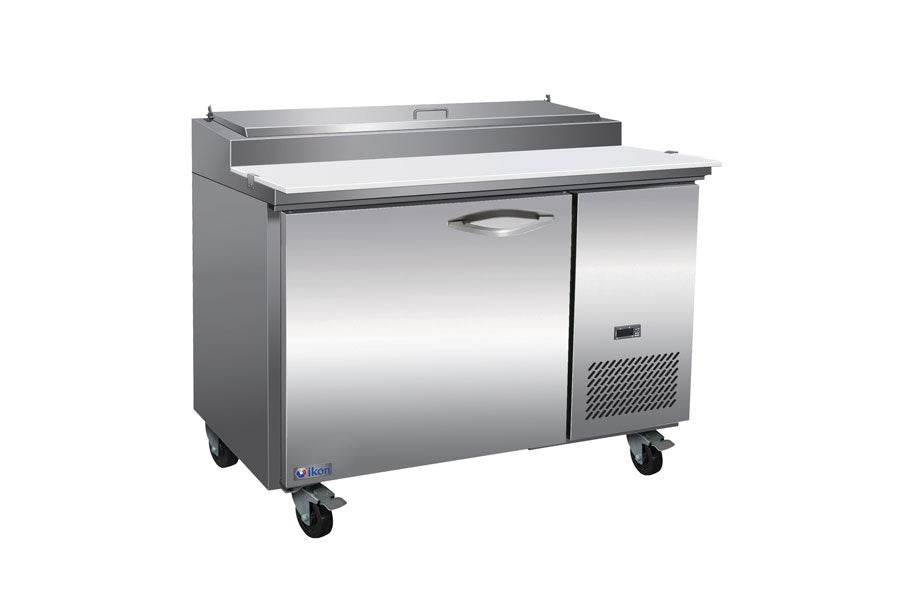 IKON IPP47 47 In. One-section Pizza Prep Table, (6) 1/3 GN Pans, R290, Self-Contained