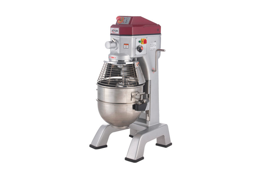 Axis AX-M40 40 Qt. Floor Model Planetary Mixer, Gear-Driven, 3-Speed, Digital Timer, 1-1/2 HP
