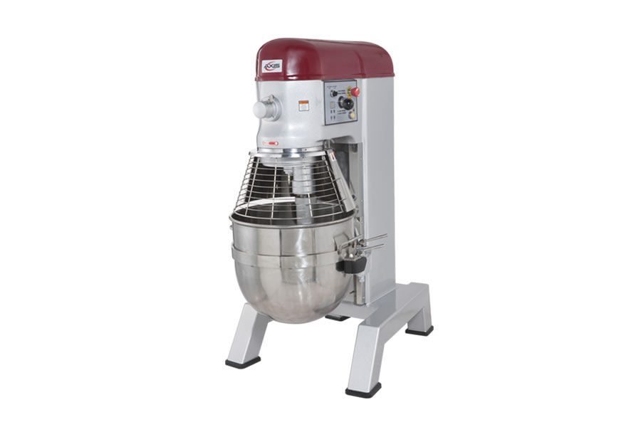 Axis AX-M80 80 Qt. Floor Model Planetary Mixer, Gear-Driven, 4-Speed, Digital Timer, 4 HP, Bowl Dolly
