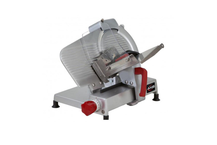 Axis AX-S12 ULTRA 12 In. Manual Gravity Feed Food Slicer, Belt-Driven, Top-Mounted Sharpener, 1/2 HP