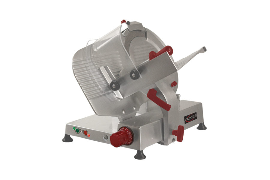 Axis AX-S14 ULTRA 14 In. Manual Gravity Feed Food Slicer, Belt-Driven, Top-Mounted Sharpener, 1/2 HP
