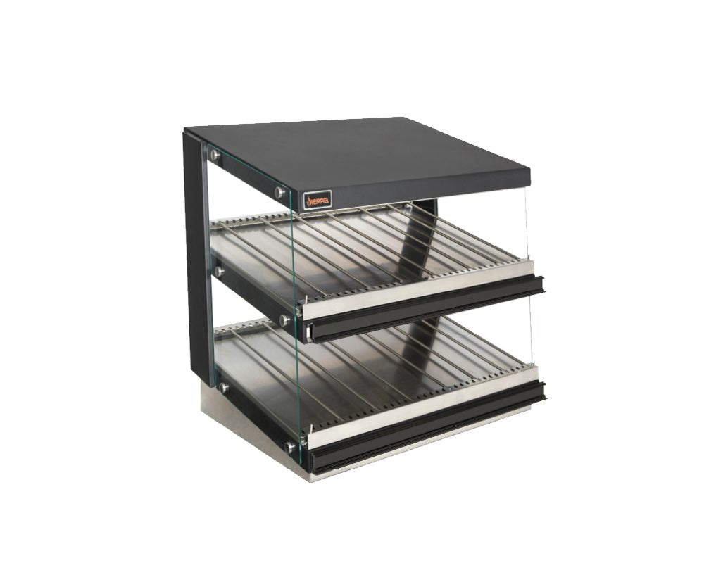 Sierra SHDM-24PT 24 In. Heated Display Merchandiser, Pass-Through, Independent Shelf Controls, Tempered Glass Sides