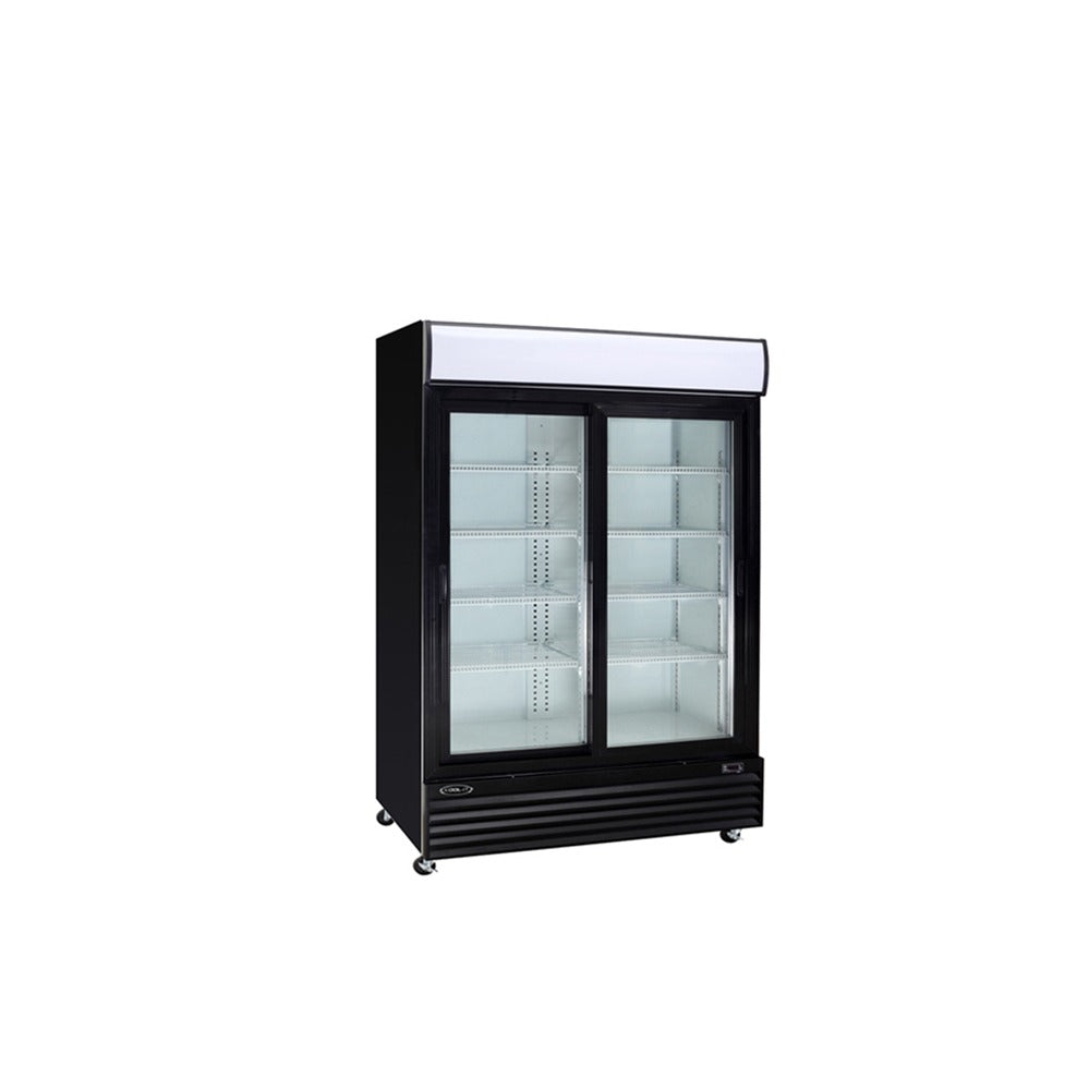 Kool-It KGM-50 52 In. Glass Door Merchandiser, Self-Contained, Two Door, Deep Cabinet, R290