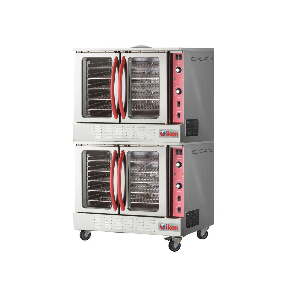 IKON IGCO-2 38 In. Double-Deck Gas Convection Oven, (6) 18,000 BTU Inshot Burners, 108,000 BTU, ENERGYSTAR