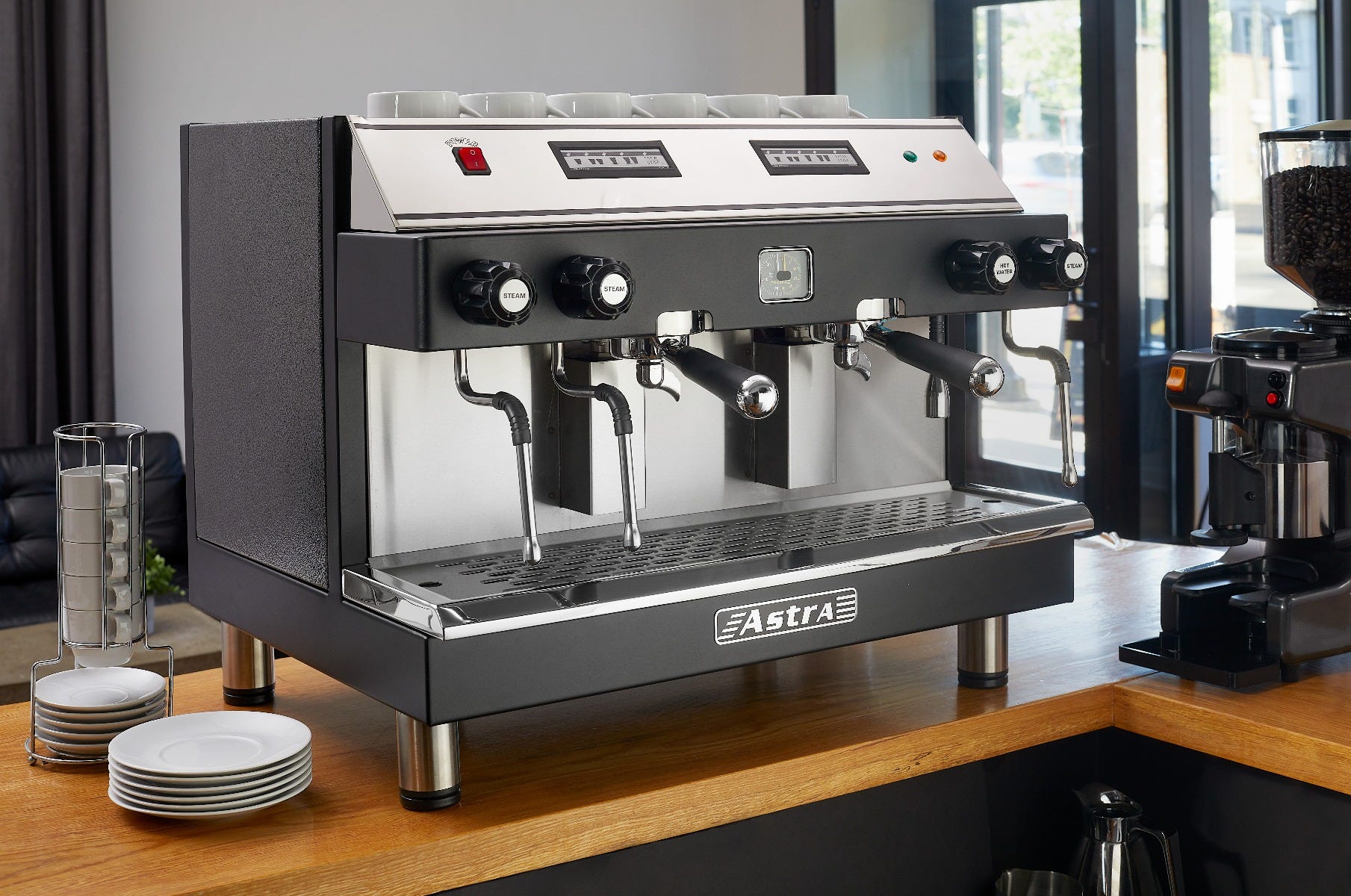 Astra M2-012 MEGA II Automatic Espresso Machine, Two Group Heads, 220V