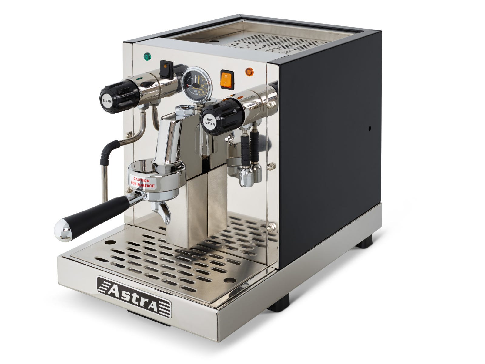 Astra GS-022-1 Gourmet Semi-Automatic Espresso Machine, One Group Head, All Stainless, 110V