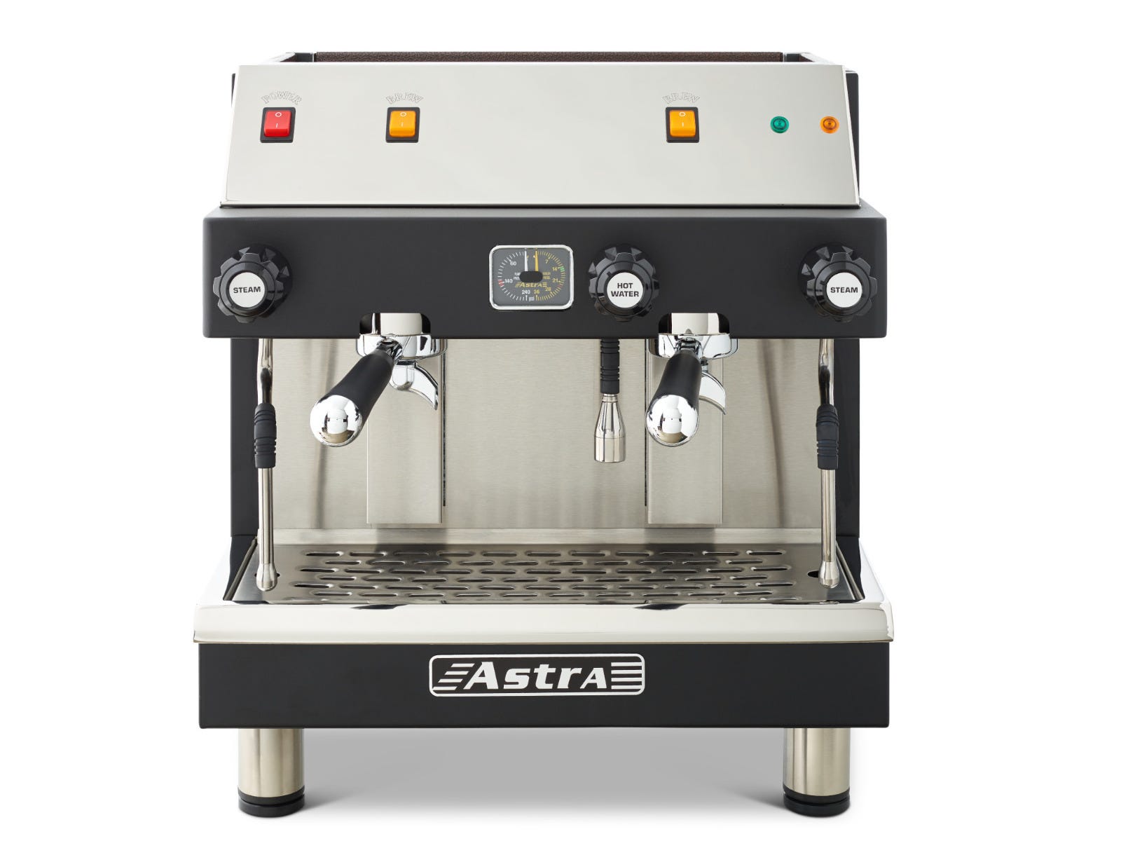 Astra M2CS-019 MEGA II Compact Semi-Automatic Espresso Machine, Two Group Heads, Compact, 220V