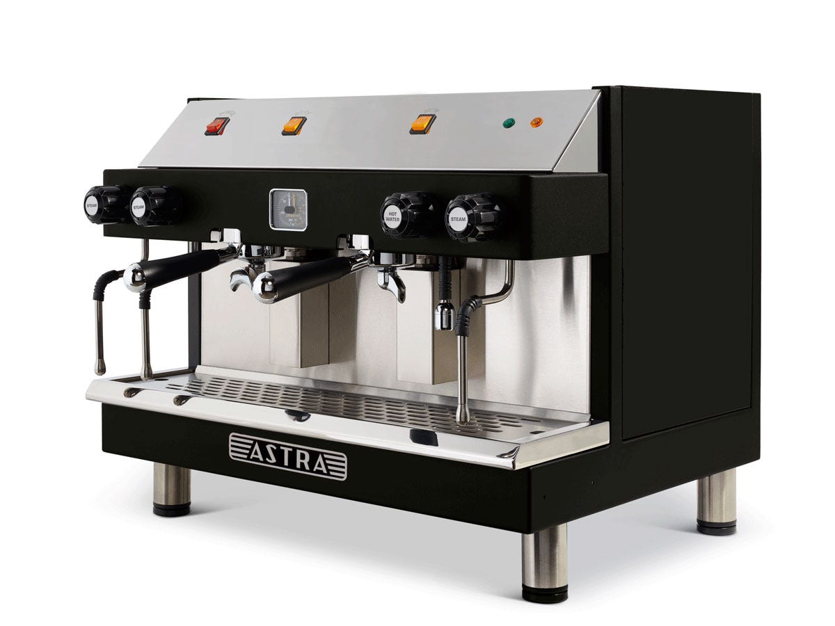 Astra M2S-017 MEGA II Semi-Automatic Espresso Machine, Two Group Heads, 220V