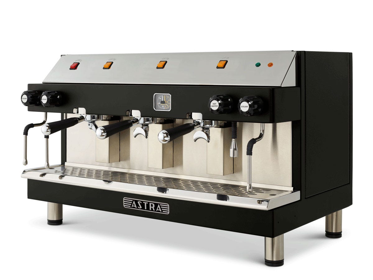 Astra M3S-018 MEGA III Semi-Automatic Espresso Machine, Three Group Heads, 220V