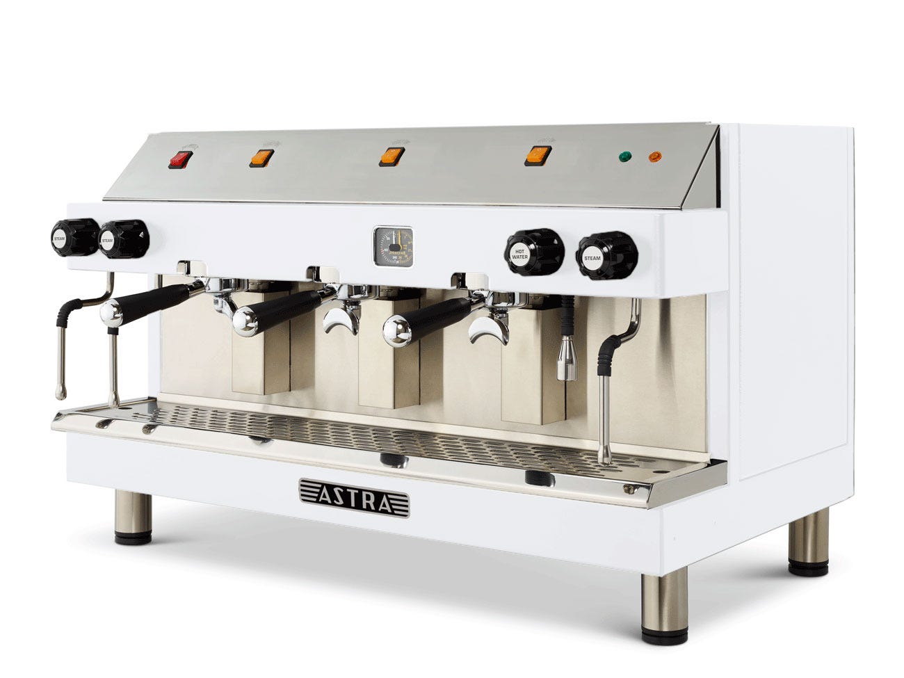 Astra M3S-018 MEGA III Semi-Automatic Espresso Machine, Three Group Heads, 220V