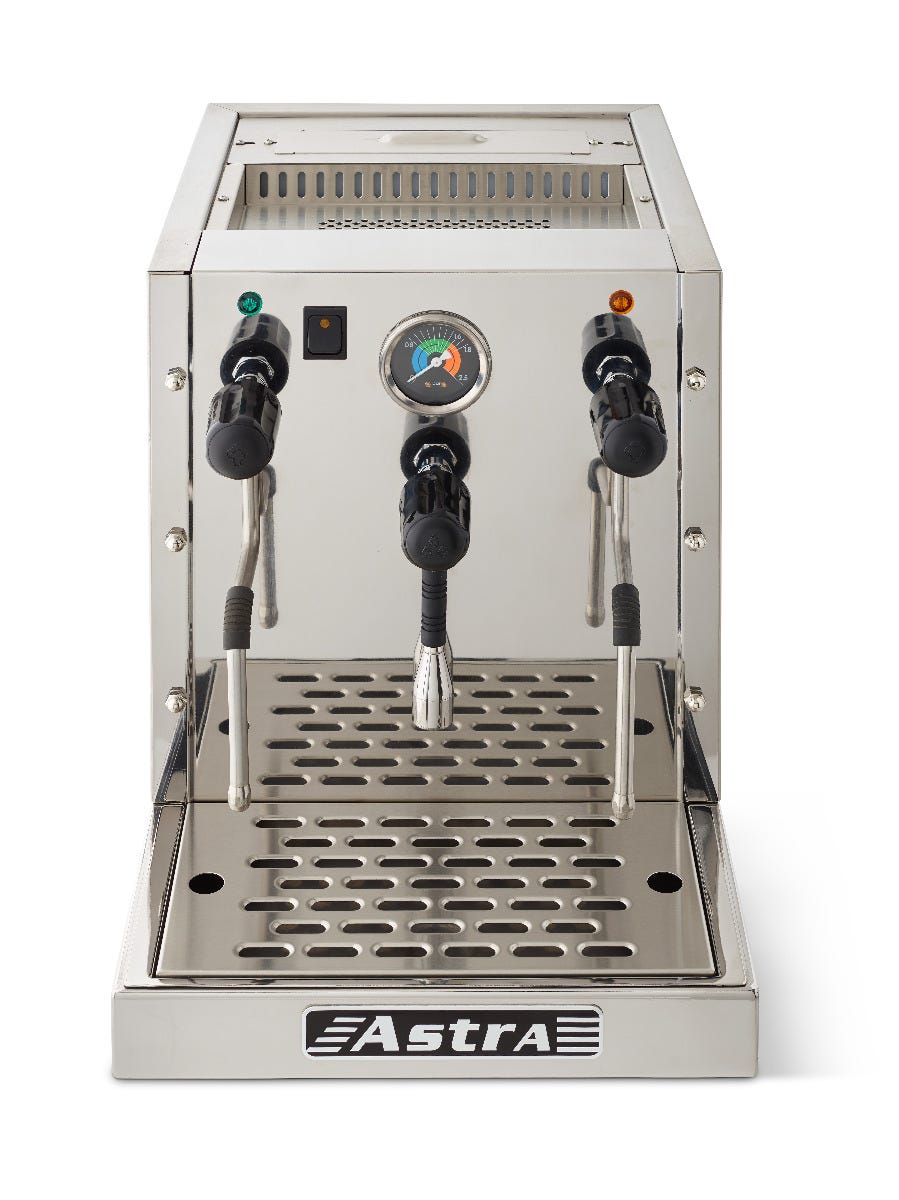 Astra STP1800 High-Volume Pourover Steamer, 2000W, Semi-Automatic, 4.2L Copper Boiler, Integrated Water Reservoir, 110V