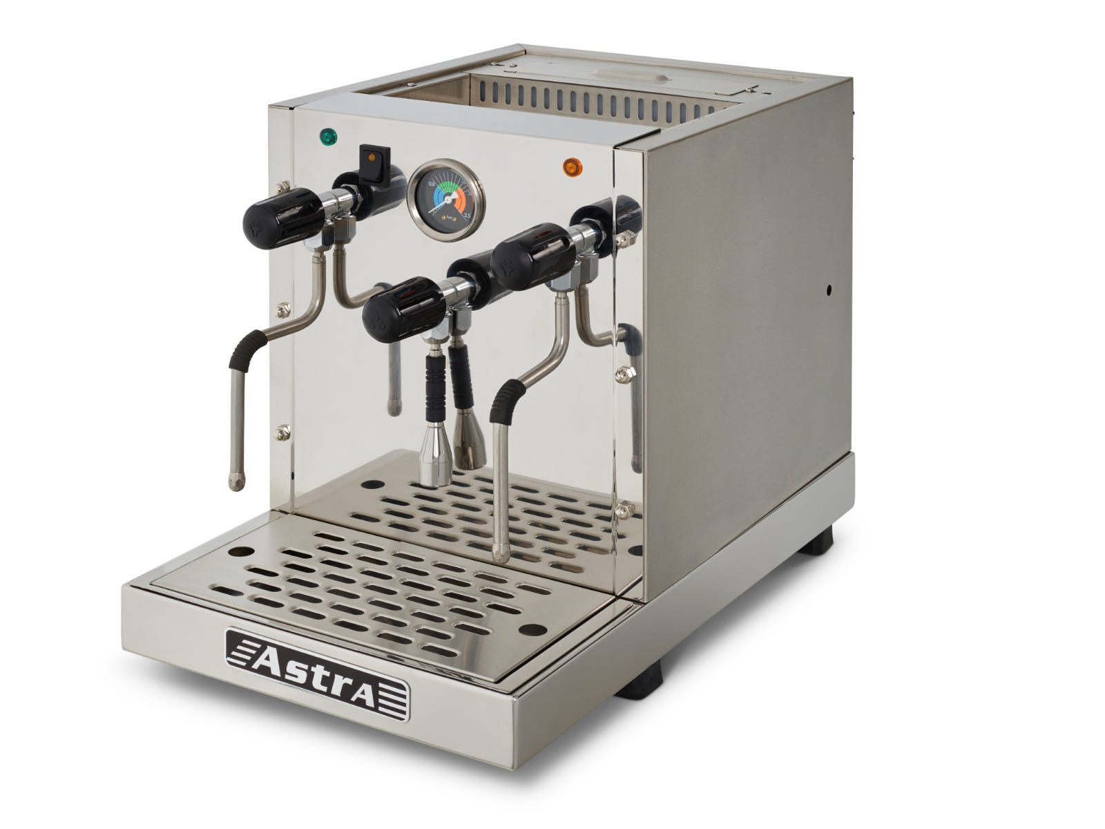 Astra STP1800 High-Volume Pourover Steamer, 2000W, Semi-Automatic, 4.2L Copper Boiler, Integrated Water Reservoir, 110V