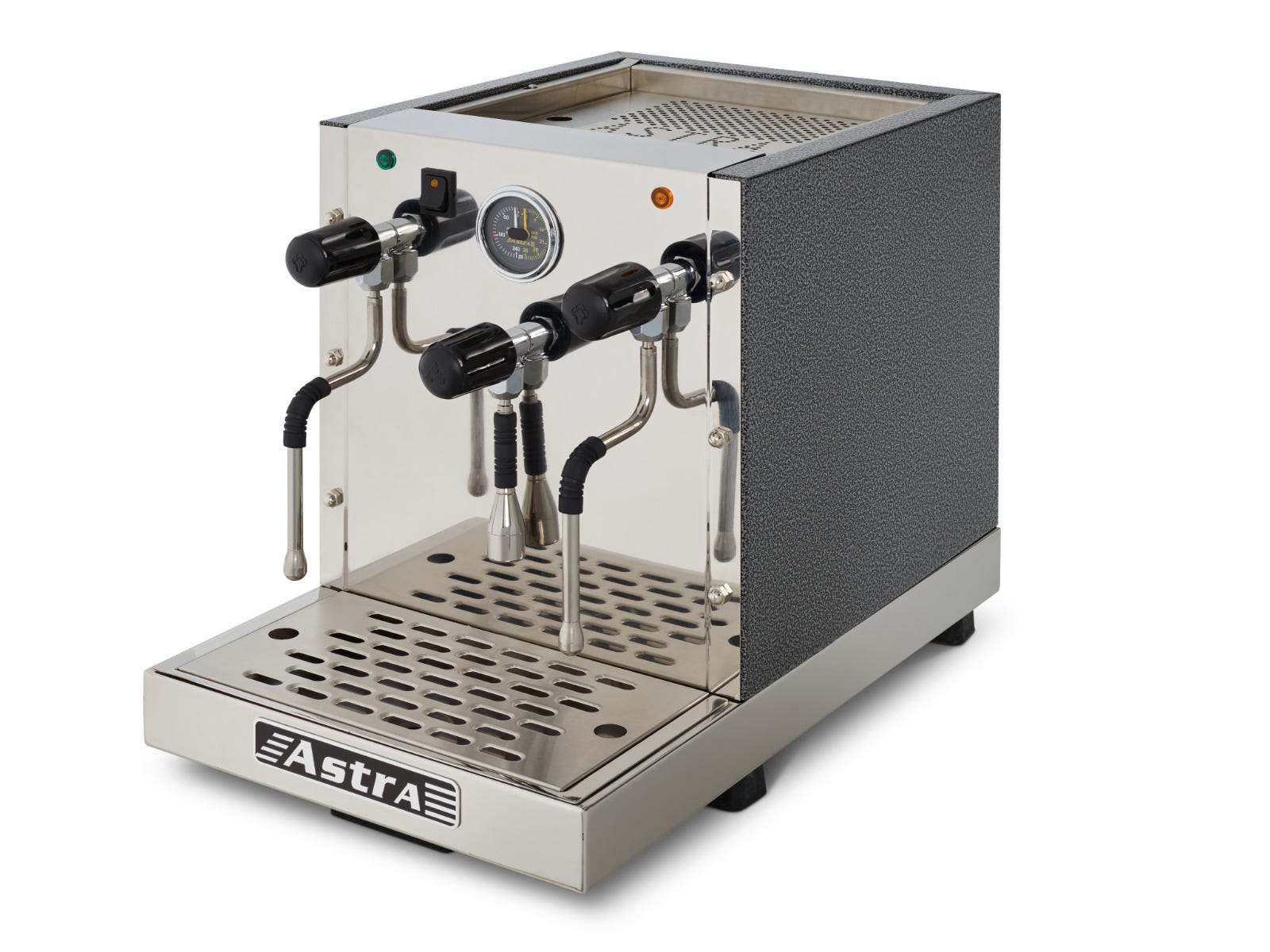 Astra STS1800 Plumbed Steamer, 2000W, Semi-Automatic, Dual Steam Wands, 4.2L Copper Boiler, Auto Water Fill, 110V
