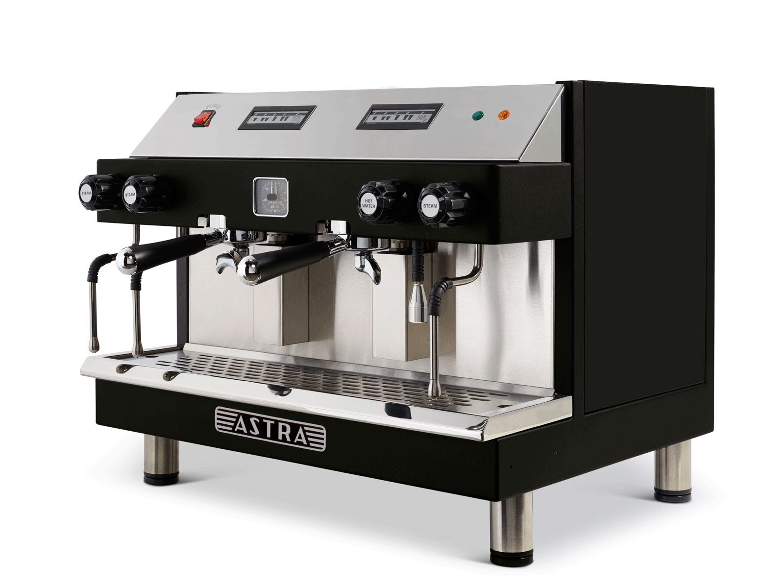 Astra M2-012-2HW-2S MEGA II Automatic Espresso Machine, Two Group Heads, 2 Hot Water Valves, 2 Steam Wands, 220V