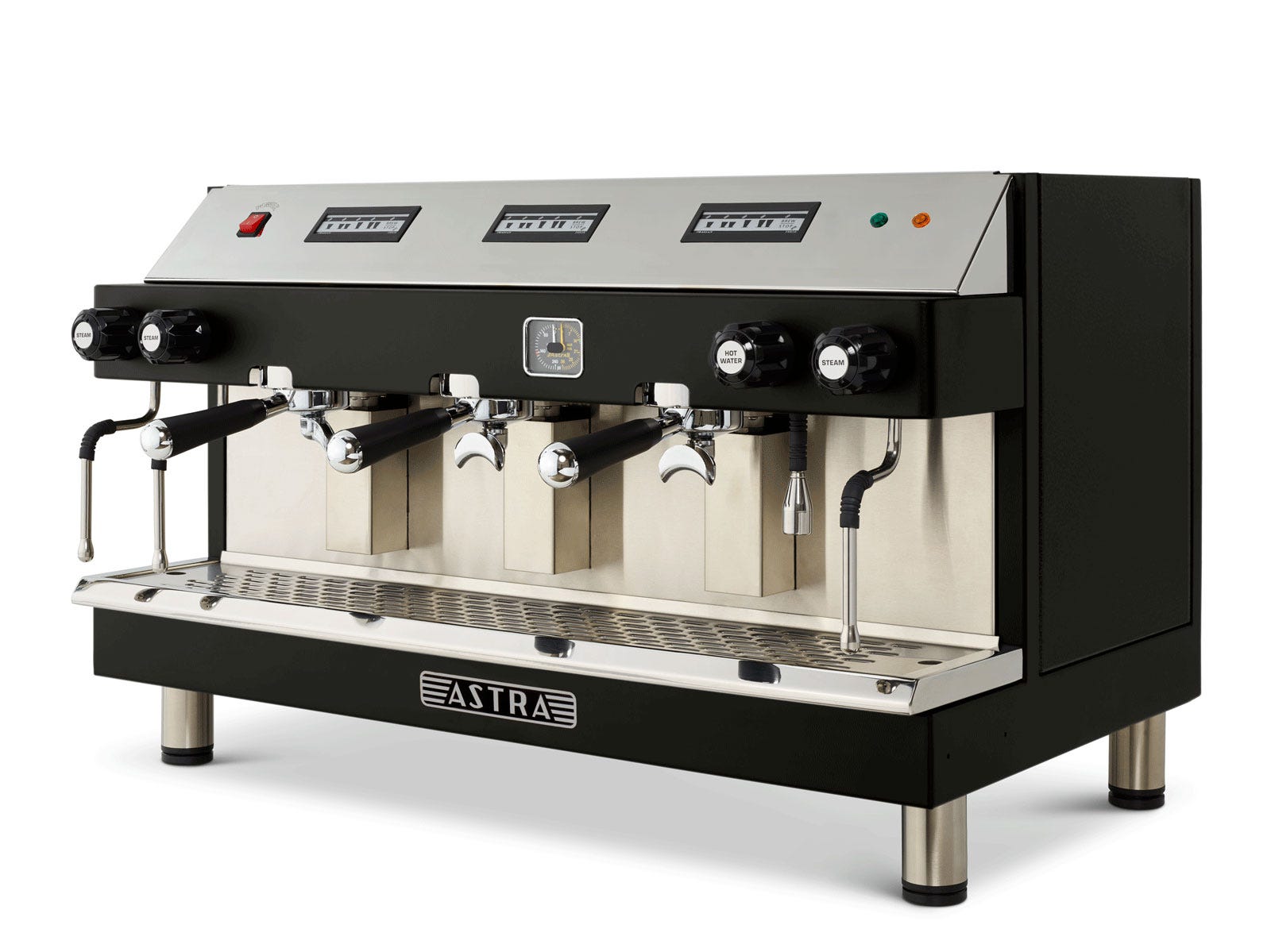 Astra M3-013-2HW-2S MEGA III Automatic Espresso Machine, Three Group Heads, 2 Hot Water Valves, 2 Steam Wands, 220V