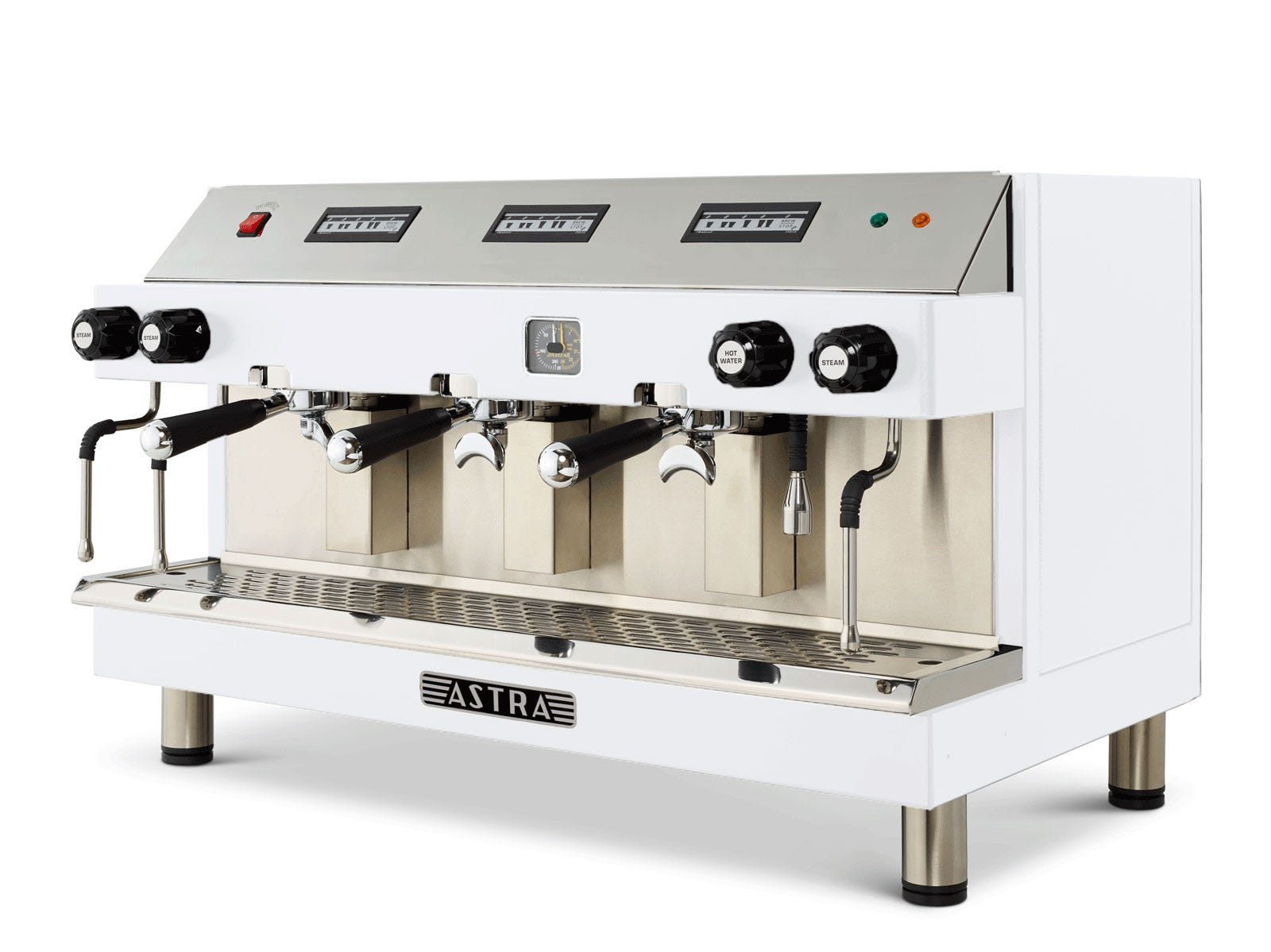 Astra M3-013-2HW-2S MEGA III Automatic Espresso Machine, Three Group Heads, 2 Hot Water Valves, 2 Steam Wands, 220V