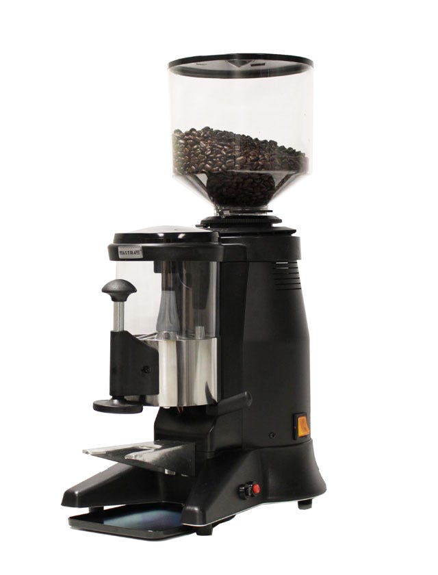 Astra MEGA MG044 Silent Automatic Espresso Grinder, 64mm Stainless Steel Burrs, 350W Motor, Silenced Grinding Chamber