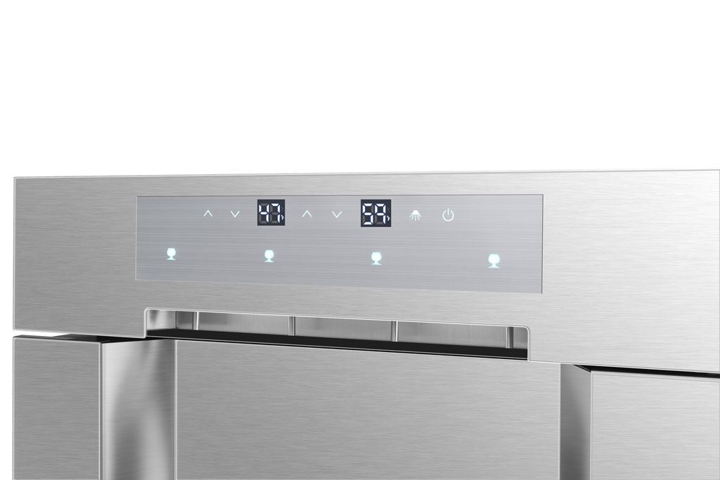 Cavavin F-30SS 24 In. 4-Bottle Dual Zone Wine Dispenser, Argon Preservation System, Anti-UV Glass, Flush or Proud Mount Built-In