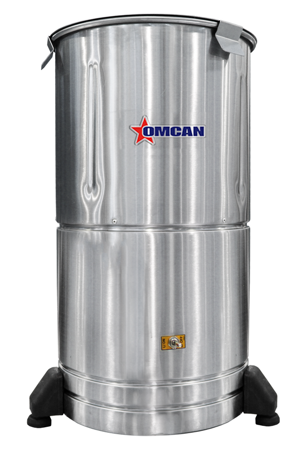Omcan PE-BR-0006 19 In. Automatic Onion Peeler, 0.5 HP, 120 kg/hr Output, 6 kg Capacity