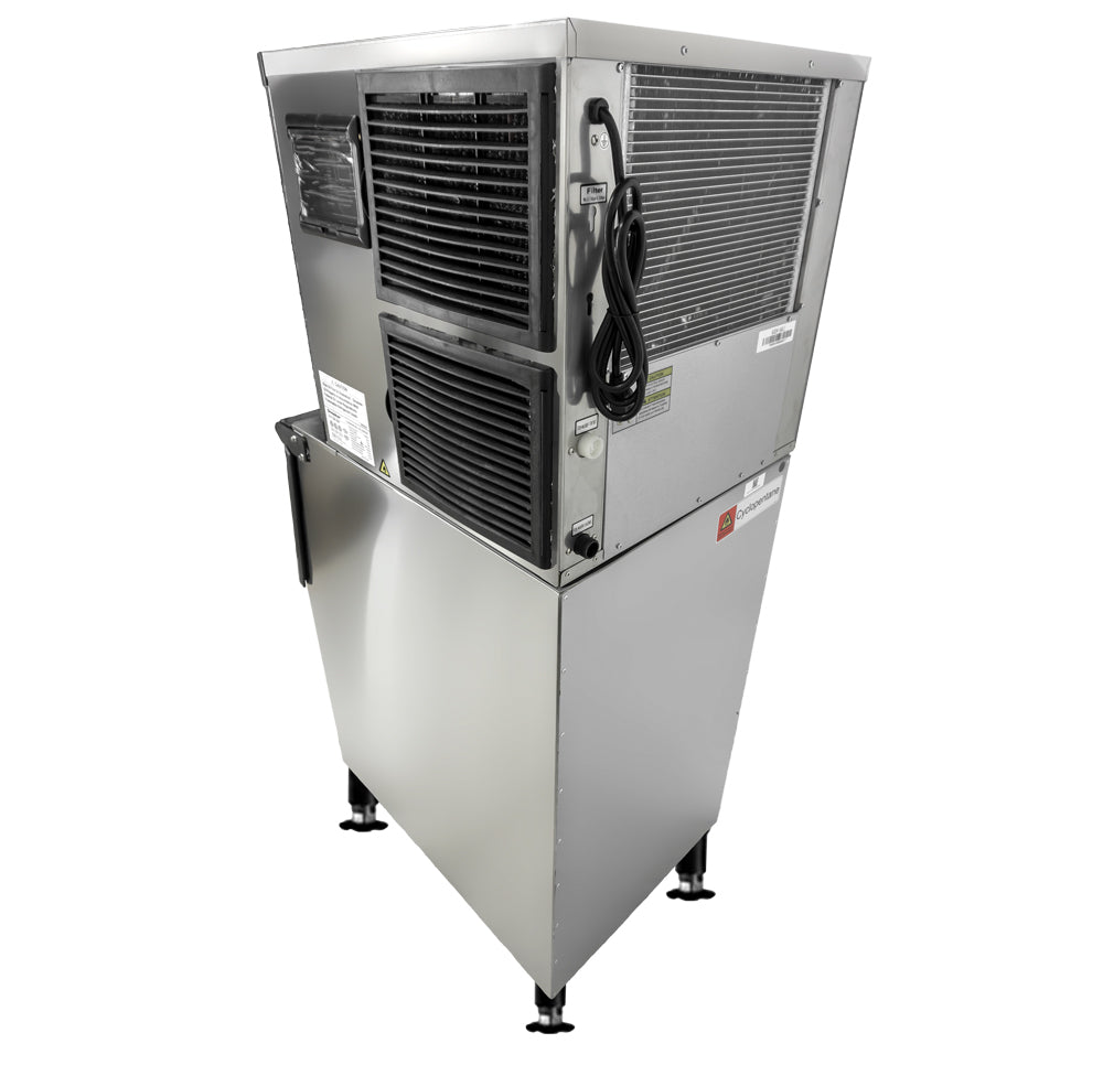 Omcan IC-CN-0329 22 In. Ice Maker, 350 lb/Day, 275 lb Bin, Full Cube, Air Cooled, Energy Star