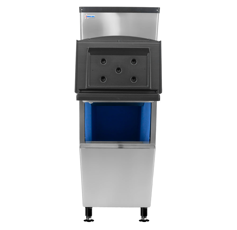 Omcan IC-CN-0329 22 In. Ice Maker, 350 lb/Day, 275 lb Bin, Full Cube, Air Cooled, Energy Star