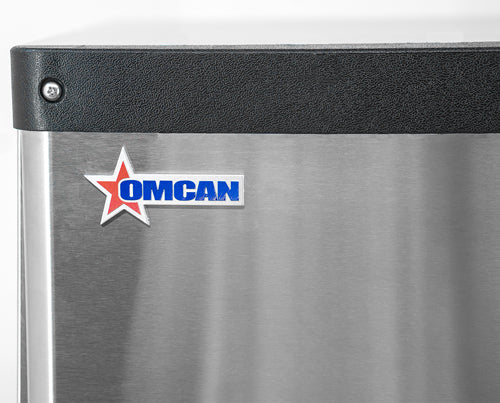 Omcan IC-CN-0329 22 In. Ice Maker, 350 lb/Day, 275 lb Bin, Full Cube, Air Cooled, Energy Star