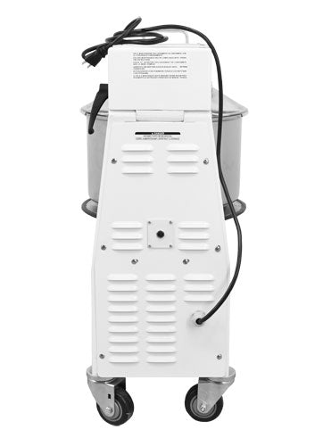 Omcan MX-IT-0020-R 22 Qt. Spiral Dough Mixer with Removable Bowl, 1 HP, Stainless Steel