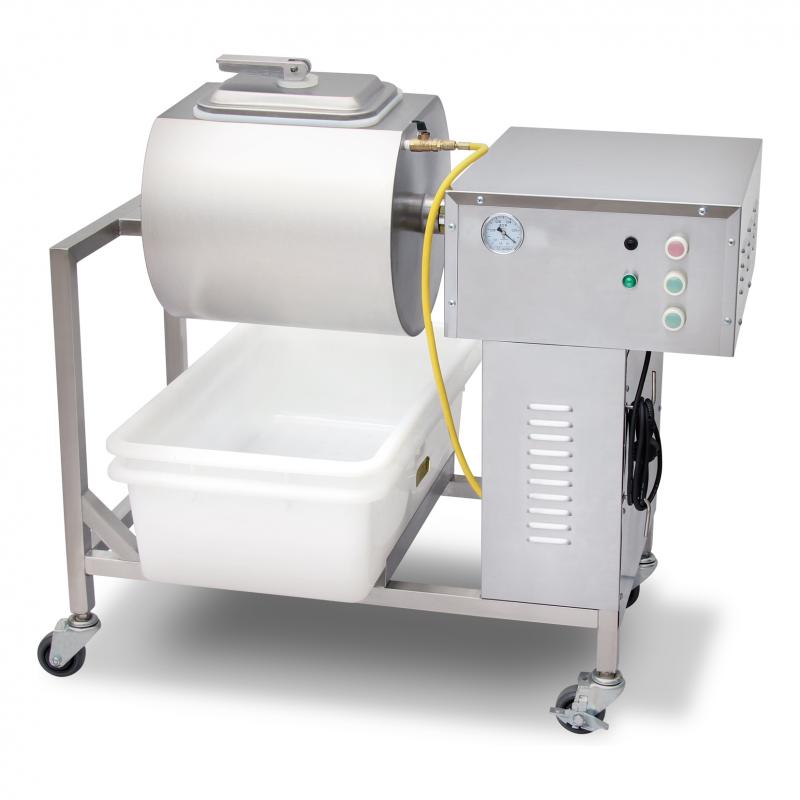 Omcan 41514 39 In. Stainless Steel Vacuum Meat Marinator, 5-22.0 lb Per Load, Four Universal Casters