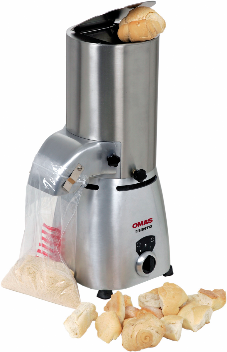 Omcan 23865 OMAS 1.5 HP Bread Crumb Grater with Overload Switch and Safety Cover, Stainless Steel