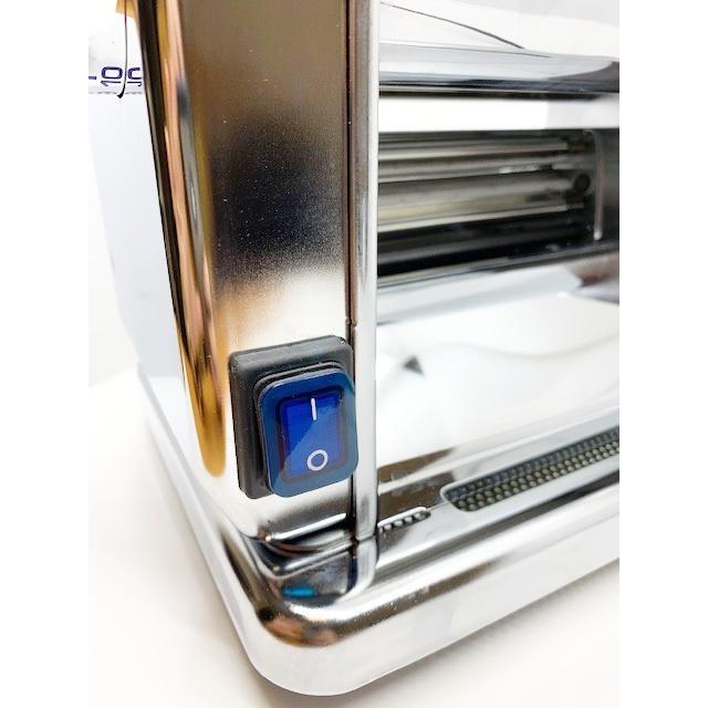 Omcan PM-IT-0037 9 In. Electric Pasta Sheeter, Stainless Steel, 10 Thickness Settings, 190W
