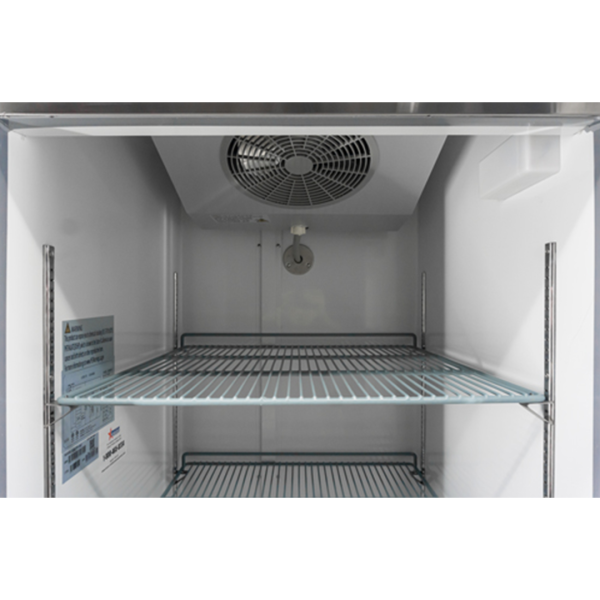Omcan FR-CN-1372-HC 54 In. Stainless Steel Two-Door Reach-In Freezer, 47 Cu. Ft., Self-Closing Doors, R290 Refrigerant