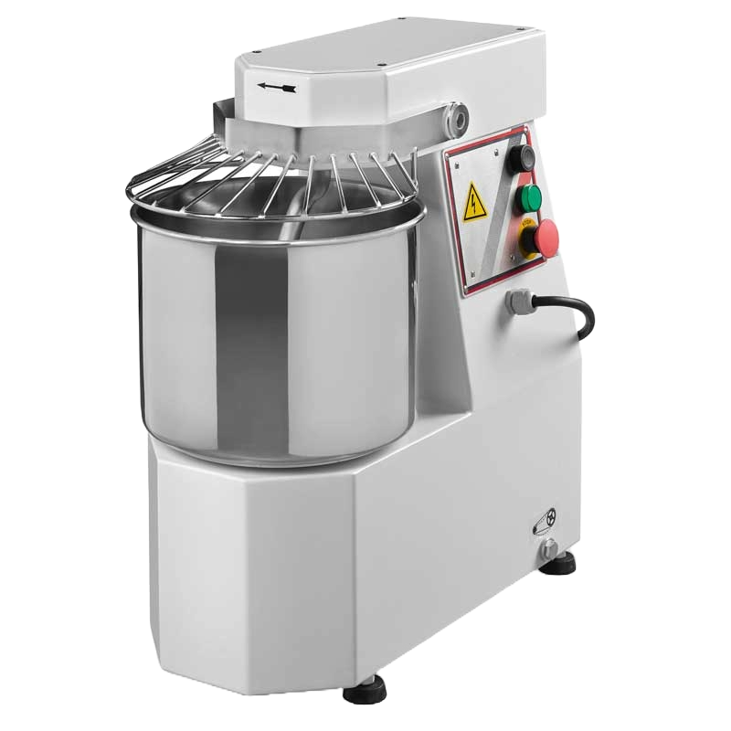 Omcan 13162 Avancini Stainless Steel 13 qt Heavy-Duty Spiral Dough Mixer, 2 Speeds, 208V / 60Hz / 3Ph