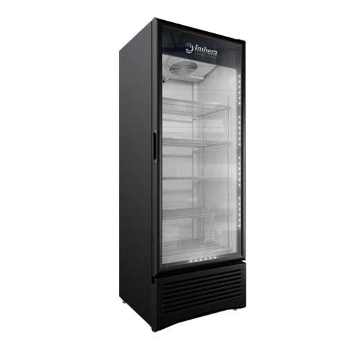 Omcan G319 30 In. Single Swing Glass Door Merchandiser Refrigerator, 19.2 Cu. Ft., Imbera Elite Series, Energy Star