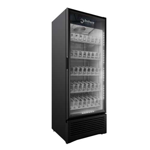 Omcan G319 30 In. Single Swing Glass Door Merchandiser Refrigerator, 19.2 Cu. Ft., Imbera Elite Series, Energy Star
