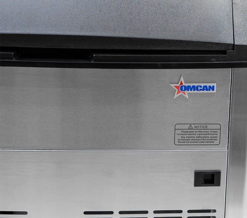 Omcan IC-CN-0289S 26 In. Ice Maker, 280 lb/Day, 79.4 lb Bin, Full Cube, Air Cooled, Energy Star