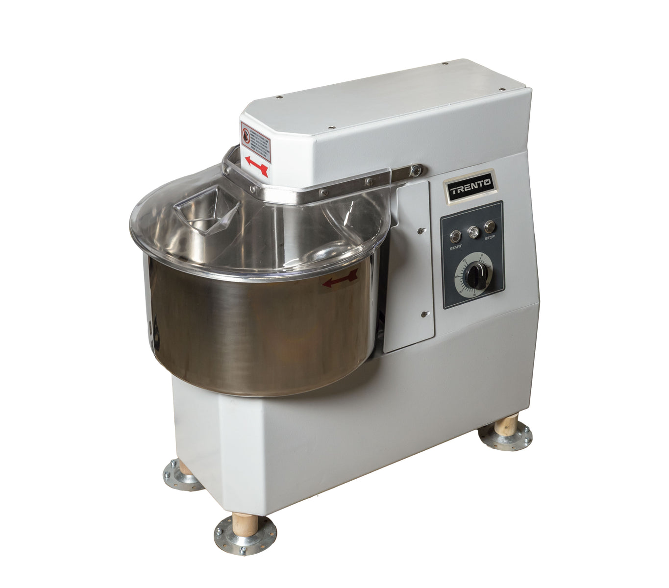 Omcan 47417 22 Qt Spiral Dough Mixer, Fixed Bowl, with Digital Timer, 1 HP, Made in Italy