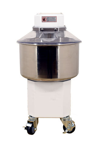 Omcan 45417 22 Qt Spiral Dough Mixer, Fixed Bowl, without Timer, 1 HP, Made in Italy