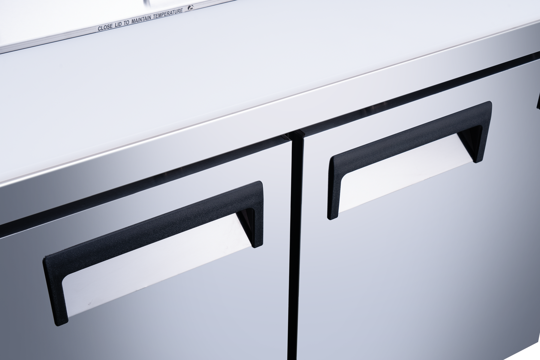 Omcan PT-CN-1778-HC 70 In. Refrigerated Prep Table, 19.5 Cu. Ft., 3 Doors, Stainless Steel