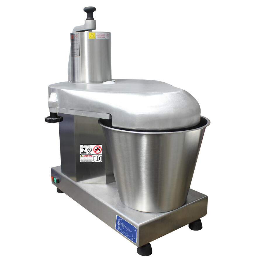 Omcan FP-BR-0014 1.5 HP Food Processor, 882 Lb/Hr Capacity, 6 In. Feeding Mouth, Stainless Steel
