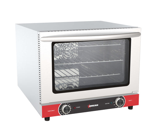 Omcan CE-CN-0021 Countertop Convection Oven, 21L (0.74 Cu. Ft.), 1,440W, 3 Racks