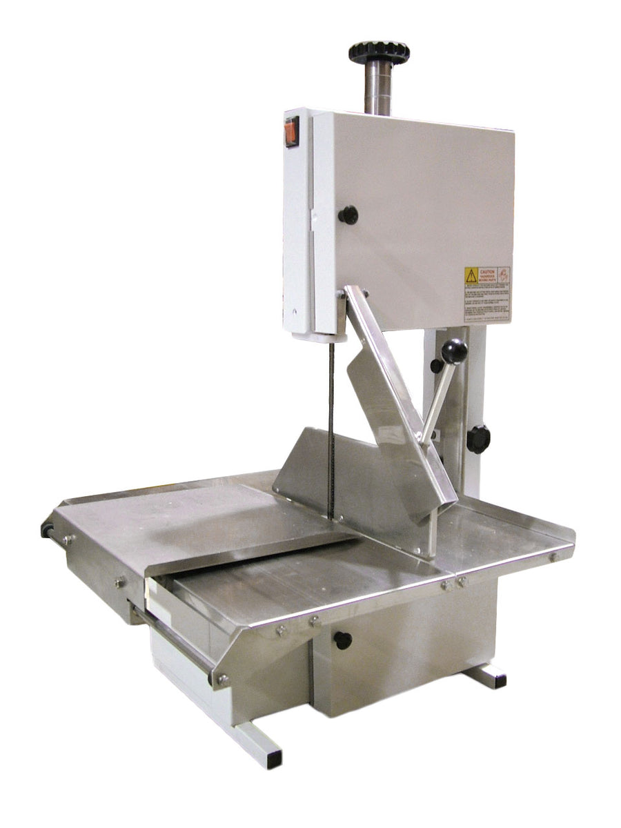 Omcan BS-BR-1880 25 In. Tabletop Band Saw, 74 In. Blade, 370W, Sliding Stainless Steel Table, 110V
