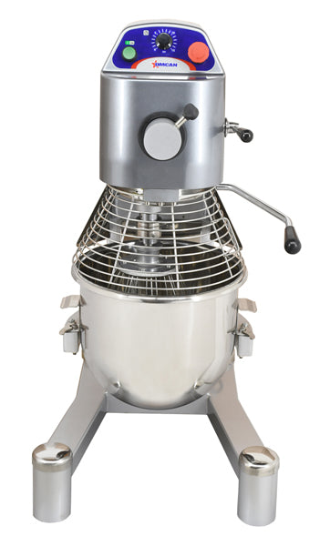 Omcan 43560 20-Quart Heavy-Duty Planetary Mixer with Timer and Guard, 2 HP, 110V
