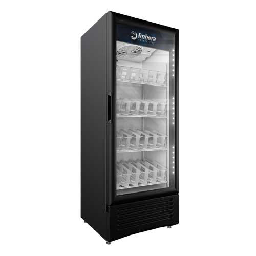 Omcan 41217 25" One Glass Door Swing Refrigerator, 11.5 cu.ft., BMAD Cooling, LED Lighting, Cyclopentane Foam Insulation